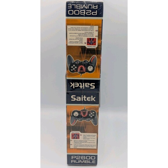 Lot of 2 Saitek P2600 Rumble PC Gamepad Controller New / Sealed - Picture 4 of 4